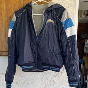 NFL Chargers Hooded Jacket -reversible
